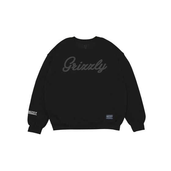 Moletom Grizzly Script Logo Crew Neck