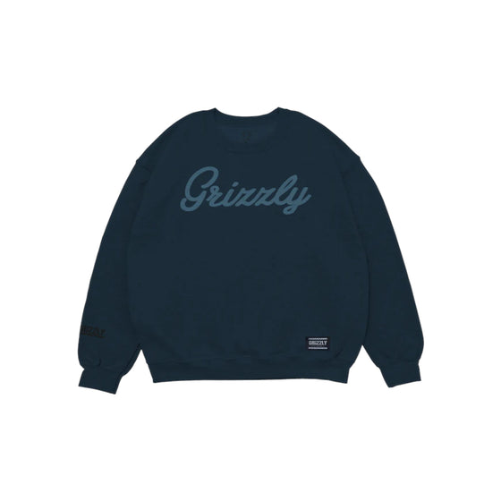 Moletom Grizzly Script Logo Crew Neck