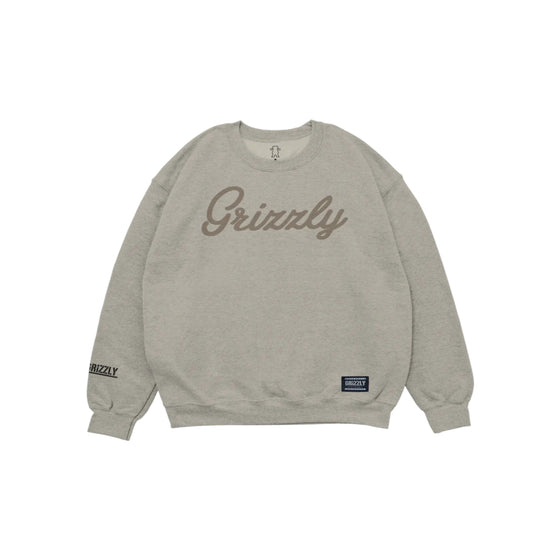Moletom Grizzly Script Logo Crew Neck
