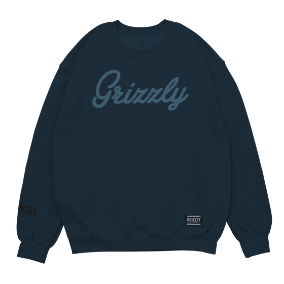 Moletom Grizzly Script Logo Crew Neck