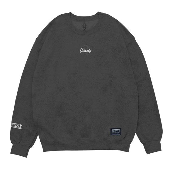 Moletom Grizzly Script Outline Bear Crew Neck