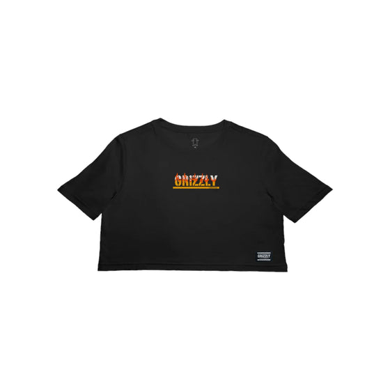 Cropped Grizzly Fire Starter Tee