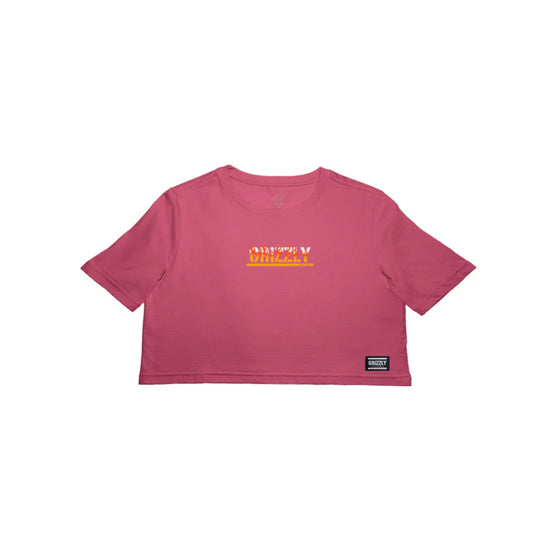 Cropped Grizzly Fire Starter Tee