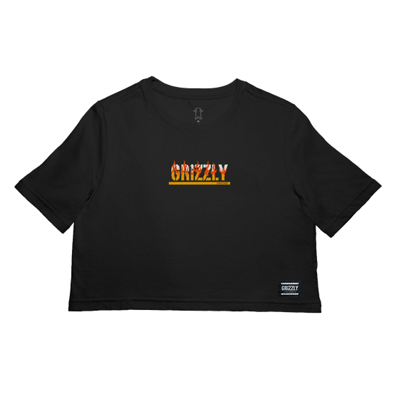 Cropped Grizzly Fire Starter Tee