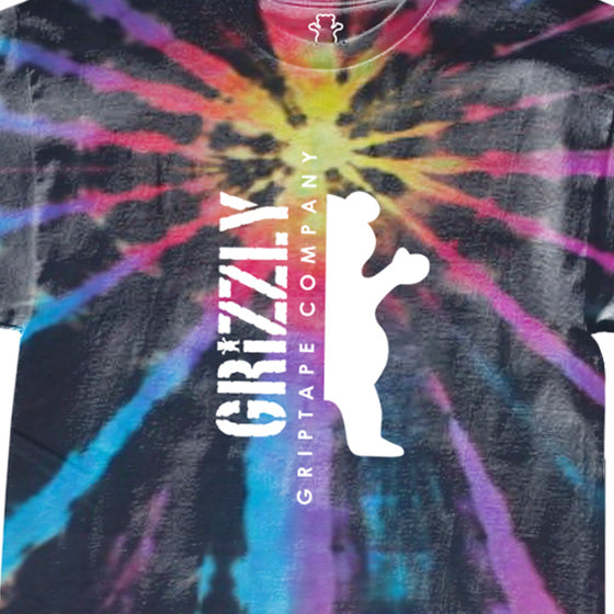 Camiseta Grizzly Down The Middle Tie Dye